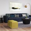 Rockwood - Cube Storage Ottoman With Tray - Dijon Yellow - Image 9