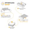 Human Dog Bed, Lazy Sofa Couch, Multifunctional Foldable Sofa Bed, 3 In 1 Teddy Fabric Sleeper Sofa Bed For Living Room Guest Bed, Playroom - Green - Image 14