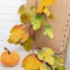 Maple Leaf Spray Green & Mustard, Botanicals Decor For Harvest Festival Fall Festival & Thanksgiving Table Decorations (Set of 12) - Green / Mustard - Image 2