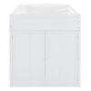 Full Size Loft Bed With Desk, Wardrobes, 4 Drawers And 4 Shelves - White - Image 8