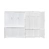 Queen Size Murphy Wall Bed With Closet, Space Saving Design - White - Image 11
