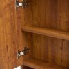 Wall Mounted Bathroom Storage Cabinet With Mirror Door, Medicine Cabinet, Over The Toilet Storage Cabinet With Shelves And Towel Rack - Walnut Brown - Image 13