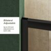 Single Sliding Shower Door, Thick Clear Tempered Glass Shower Door With Stainless Steel Handle - Black - Image 6