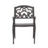 Cast Aluminum Dining Chair With Hand Crafted Details - Copper - Image 5