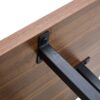 Perfectly Integrating Modern And Scandinavian Styles Double Deck Coffee Table - Walnut - Image 15