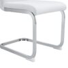 (Set of 4) Material Bow Shaped Chairs Adding Fashion To Minimalist And Contemporary Home Styles - White - Image 13
