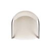 Artemis - Mixed Material Upholstered Dining Arm Chair - Warm White - Image 9
