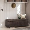 Hamilton - Storage Ottoman - Distressed Brown - Image 7