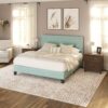 Luma - King Upholstered Bed - Light Blue - Image 5