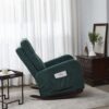 Accent Chair TV Chair Lazy Recliner Comfortable Fabric Leisure Sofa, Modern High Back Armchair - Deep Green - Image 5