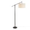 Casper - Contemporary Floor Lamp - Oil Bronze / Natural - Image 2