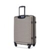 3 Piece Luggage Sets Lightweight Suitcase With Two Hooks, Spinner Wheels, Tsa Lock, (20/24/28) - Gold - Image 7