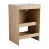 Modern 24" Freestanding Bathroom Vanity With Ceramic Sink And Soft Closing Doors - Oak - Image 16