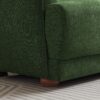 Larisa - Mid-Century Modern Linen Sofa - Dark Green - Image 5