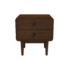 Alexa - Mid-Century Modern Style Night Stand - Brown - Image 3