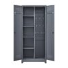 Metal Storage Cabinets, Cleaning Tool Cabinet With Locking Door, Tall Broom Tool Organizer, Large Storage Cabinet For Kitchen - Gray - Image 19
