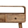 Mini Curved Console Table - Oak - Image 7
