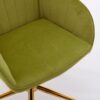 Adjustable Office Chair, Ergonomic Swivel, Comfortable Backrest Seat For Long Sitting - Pale Green - Image 7