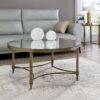 Aditya - Mirrored Antique Brass Coffee Table - Antique Brass - Image 5