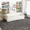 Marcus - Luxury Tight Back Boucle Couch - Cream / Creamy White / Ivory - Image 6