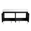 Deluxe 60" Freestanding Bathroom Vanity With Resin Double Sink - Dark Oak - Image 17