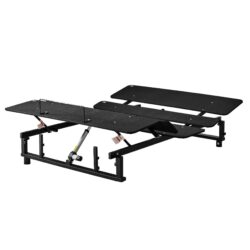 Adjustable Bed Base Frame Queen With Head And Foot Incline And Wireless Remote - Antique Black