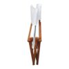 Folding Director Chair Canvas (Set of 2) - White - Image 10