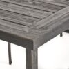 Outdoor 6 Seater Dining Set With Bench - Dark Gray / Light Gray - Image 11