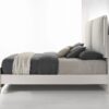 Laveda - Boucle Queen Bed With LED - Light Gray / White - Image 3