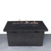 Reinforced - Propane Outdoor Fire Pit Table Durable Construction - Charcoal - Image 2