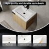 Modern 24" Bathroom Vanity Sink Combo With Spacious Storage And Construction - Oak - Image 5