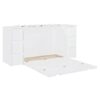 Full Size Murphy Bed With Drawers, Cabinets And USB Ports - White - Image 4