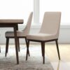 Kate - Mid-Century Modern Dining Chair (Set of 2) - Fabric - White - Image 9