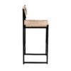 Bar Stools (Set of 2) Paper Rope Weave Dining Chairs With Back Hand Weave Stools For Kichen Island, Bar & Counter - Honey - Image 11