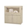 Hamster Cage, Rat Cage Wood With Independent Storage Cabinet, House For Ch" illa With Guinea Pig Hutch And Bridge, Easy View Acrylic Panels, Living Habitat X-Large - Teak - Image 11