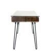 Avery - Mid-Century Modern Desk - Walnut / Clear / Black - Image 2