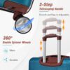 Hardshell Luggage Sets 3 Pieces 20" / 24" Luggages And Cosmetic Case Spinner Suitcase With Tsa Lock Lightweight - Blue - Blue - Image 6
