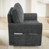 360 Degree Swivel Chair Accent Barrel Armchair With Side Pockets, Compact Design For Living Room, Bedroom, Office - Gray - Image 13