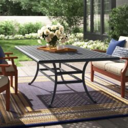 Rectangle Dining Table - Dark Lava Bronze