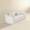 Markus - Mid-Century Modern Luxury Tight Back Couch - White - Image 4