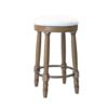 Barstools (Set of 2), 26" Counter Height, 360° Swivel, Swivel Barstool - Light Oak - Image 5