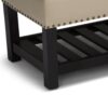 Lomond - Storage Ottoman Bench - Satin Cream - Image 5