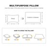 Pull Out Sofa Bed, 3 Seat Convertible Sleeper Sofa With 2 In 1 Pillow And Blanket Set Multifunctional Velvet Loveseat Bed - Black - Image 16