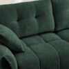 Ergonomic Single Seater Sofa With Ottoman, High Resilience Support Cushions, Modern Lounge Chair - Green - Image 11