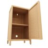 Bamboo Freestanding Storage Cabinet With Door And Shelf For Bathroom, Living Room, Kitchen - Natural / Natural Wood - Image 7