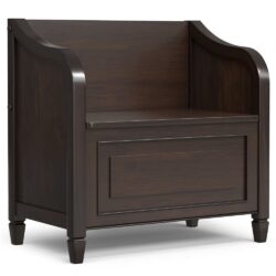 Connaught - Small Entryway Storage Bench - Chestnut