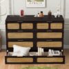 Queen Murphy Bed With Large Drawers - Espresso - Image 17