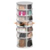 6 Tier Spinning Shoe Rack, Free Standing, 360° Revolving Shoe Organizer - White - Image 5
