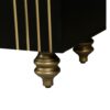 4 Door Cabinet Modern Fluted Sideboard Buffet With Storage, Curve Element With Strict Lines - Black - Image 10