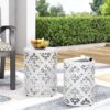Metal (Set of 2) End Table - White - Image 3